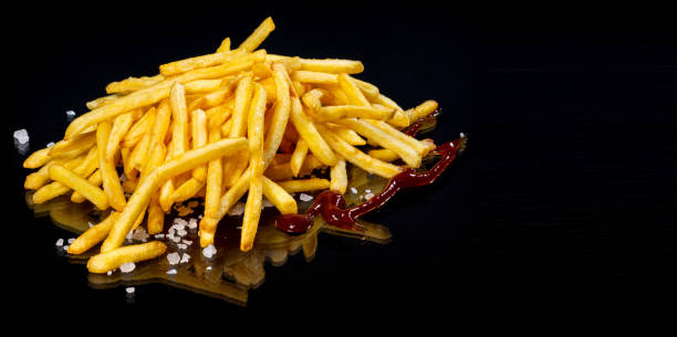 istock French fries and sauce.