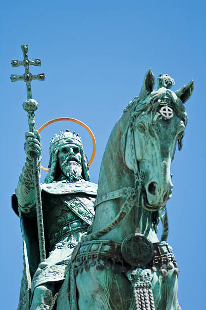 istock Statue of St Stephen on horseback, Budapest, Hungary 136591223