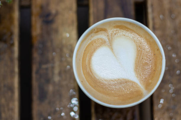 istock cappuccino foam heart shape 1365912622