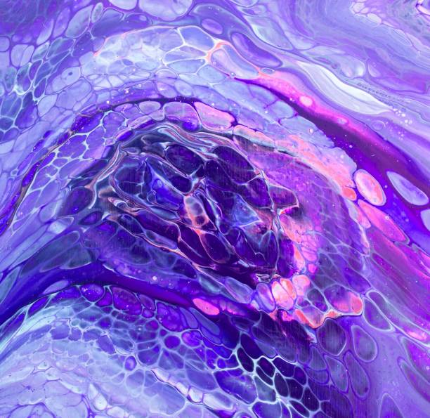 istock Fluid art painting. Abstract decorative marble texture. 1365913835