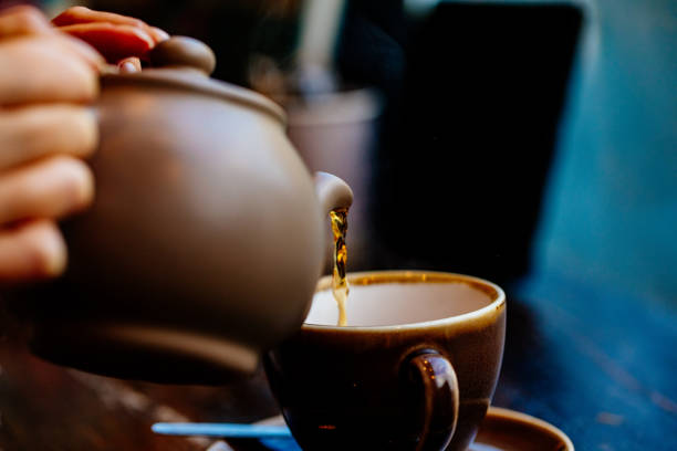 Pouring a Cup of English Tea