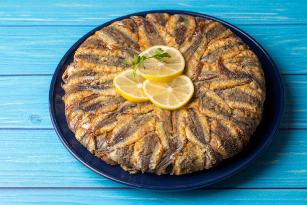 istock Anchovy pilaf(hamsi pilav), Turkish cuisine, Black Sea specialty (Turkish name; hamsili pilav) 1365930932
