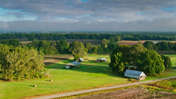 istock Rural Scene in Tennessee - Aerial 1365940643