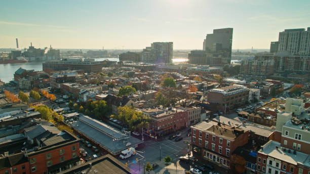 istock Late Afternoon Sunlight on Fell's Point, Baltimore 1365952173