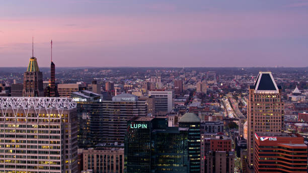 istock Aerial Cityscape of Baltimore From Over Downtown 1365953217