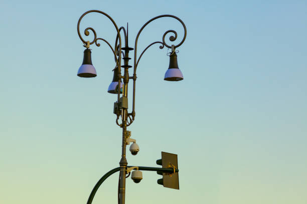 istock Figured forged street lights 1365960025