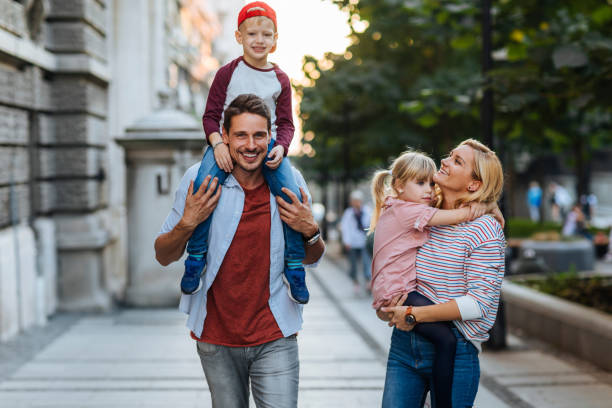 istock A perfect family of four 1365960736