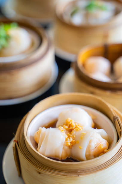 istock Steamed Dim Sum in chinese restaurant 1365960802