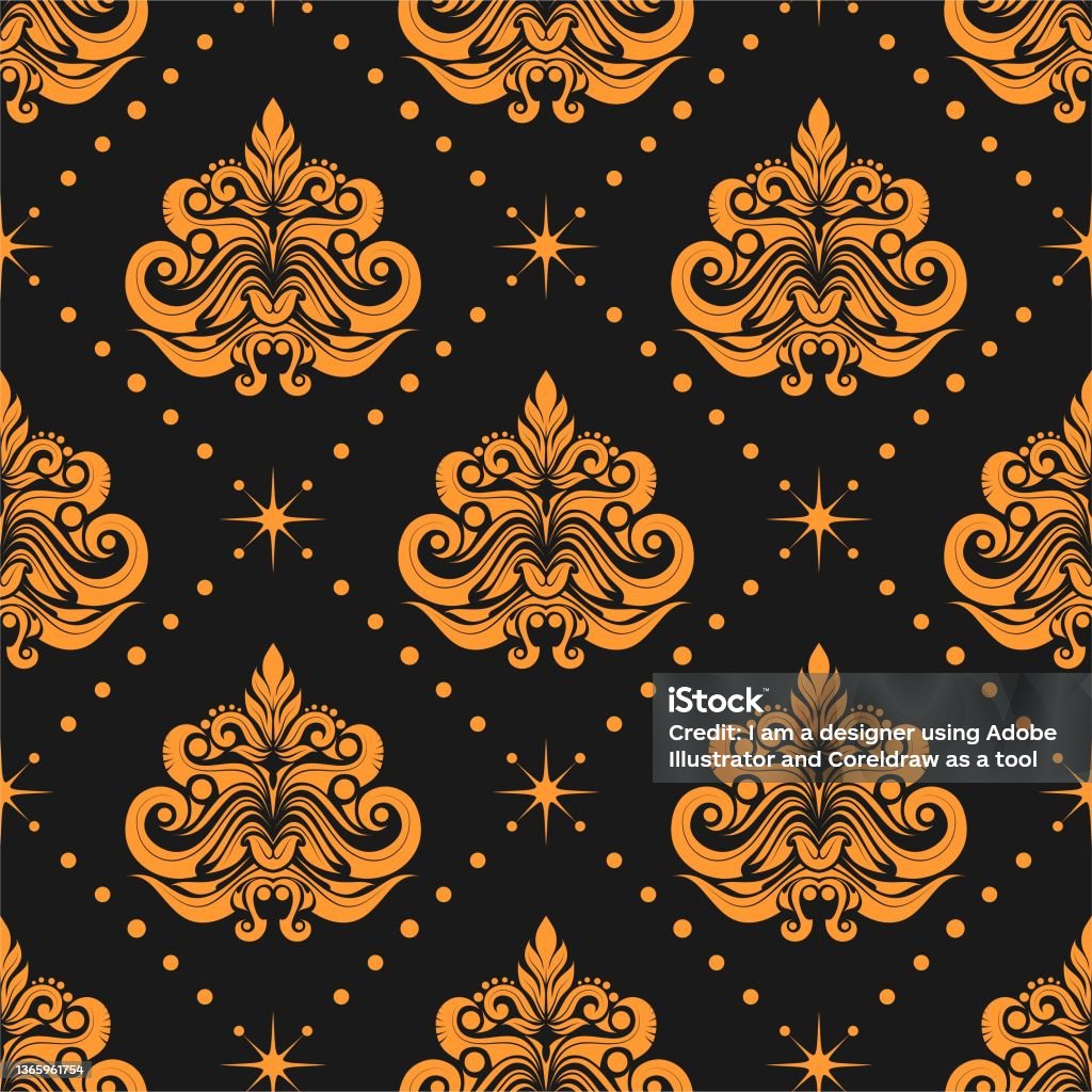 Damask Nền Hoa Văn Liền Mạch Kết Cấu Sang Trọng Thanh Lịch Cho ...