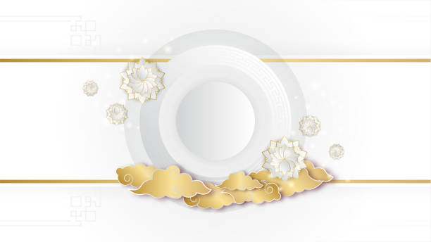 istock realistic chinese new year paper style white gold chinese design background 1365962050