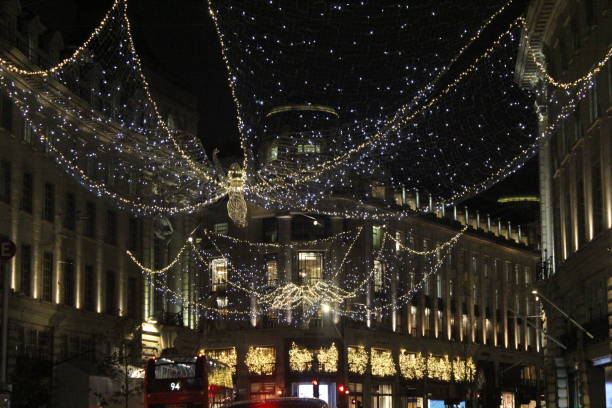 istock Christmas lights in london 1365965484