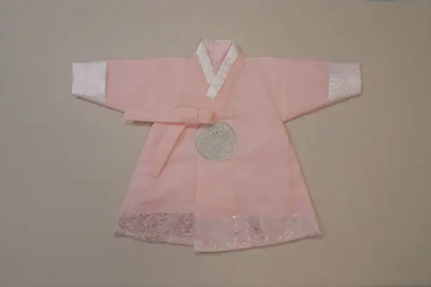 Hanbok for children on their first birthday in Korea