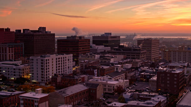 istock Wilmington, Delaware at Sunrise- Aerial 1365972211