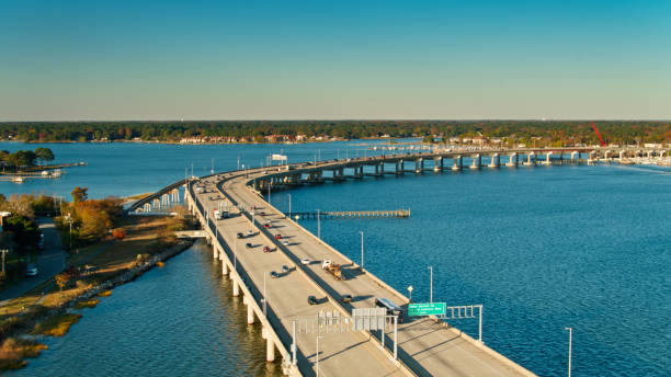 istock West Norfolk Bridge Across Elizabeth River - Aerial 1365973022