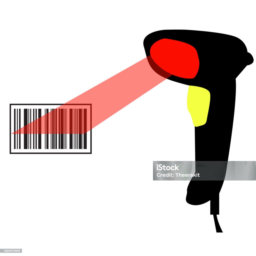 Barcode Scan Sign Barcode Scanner On White Background Scanner Sign Barcode Scanner Stock ...