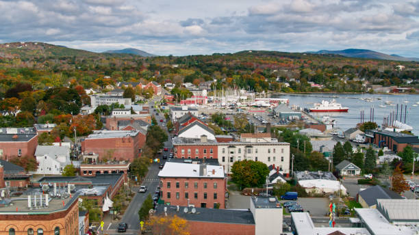istock Drone View Over Rockland, Maine 1365978087