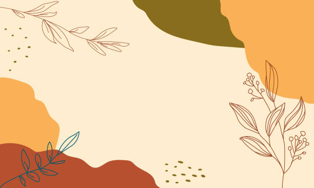 autumn leaves abstract background - 樹葉 插圖 幅插畫檔、美工圖案、卡通及圖標