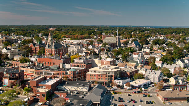 istock Aerial Shot of Gloucester, Massachusetts 1365979617