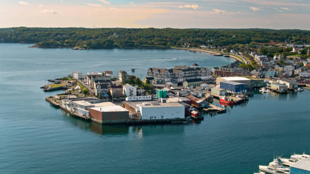 istock Waterside Neighborhood in Gloucester, Massachusetts 1365979628