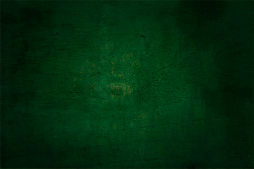 Dark emerald green coloured textured blemished, empty, blank horizontal vector backgrounds with glow in the middle