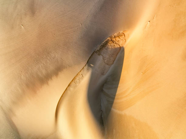 dawn light, sand dune patterns