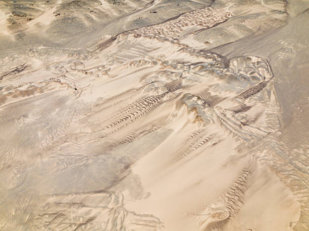 Effects of wind over sand dunes from above