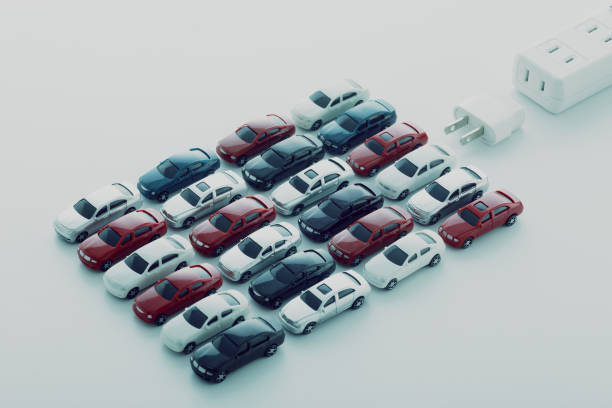 istock Electric vehicle, charging system and outlet 1365984999