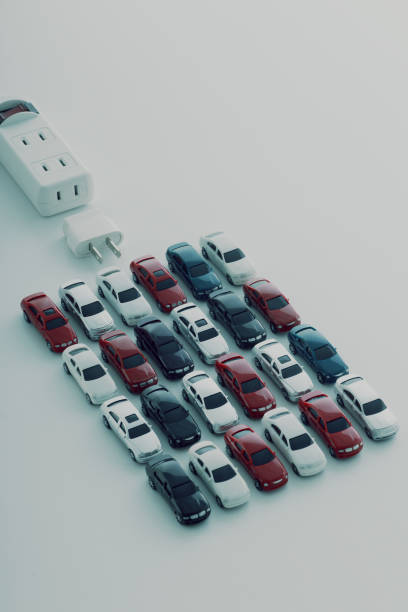istock Electric vehicle, charging system and outlet 1365985004