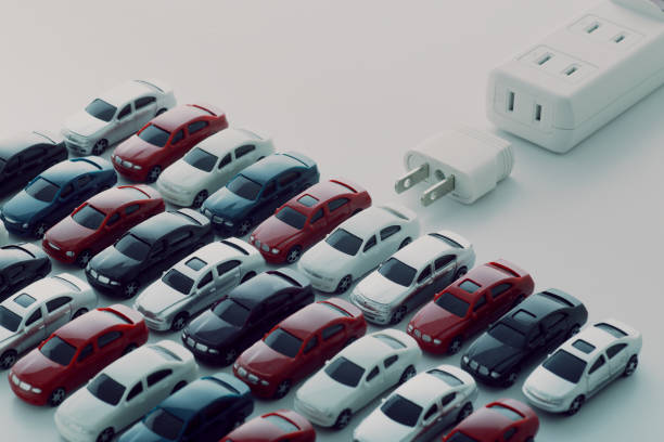 istock Electric vehicle, charging system and outlet 1365985005