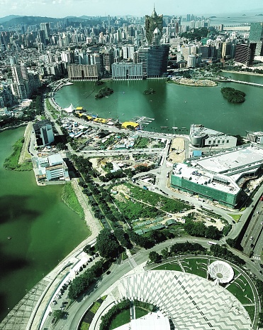 Macau aerial view from Macau tower