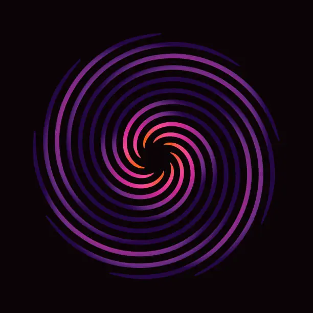 Vector illustration of Spiral vortex icon