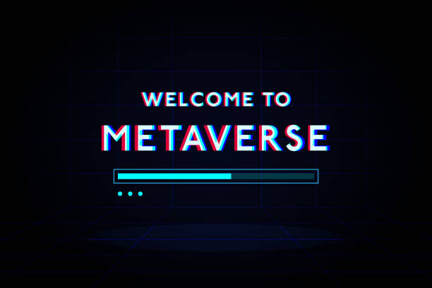 ilustrações de stock, clip art, desenhos animados e ícones de welcome to metaverse loading bar technology futuristic interface hud vector design. - virtual reality simulator