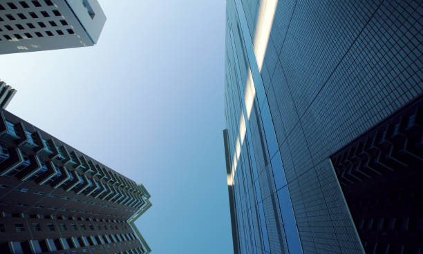 istock Light, shadow and form of skyscrapers 1365988548
