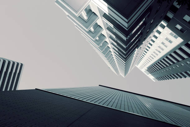 istock Light, shadow and form of skyscrapers 1365988556