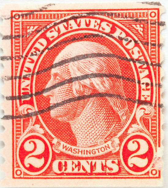 george washington, selo postal 1922-1928 - president postage stamp profile usa imagens e fotografias de stock