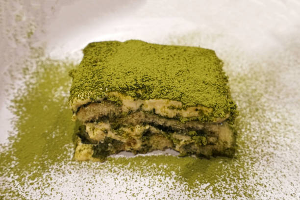 istock Close up Matcha green tea Tiramisu 1365996035