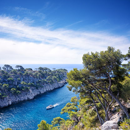 The cliffs of the Calanques are a natural wonder nestled near Marseille, France