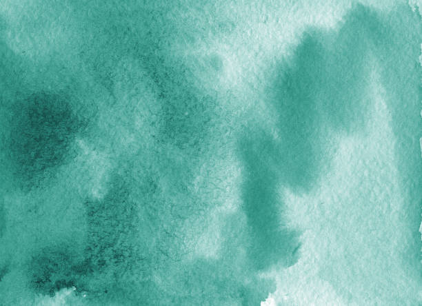 istock Abstract banner Emerald Green Watercolor Texture Background, Hand drawn Green Overlay for Digital Paper Texture, social media template, stories, canva 1365998031