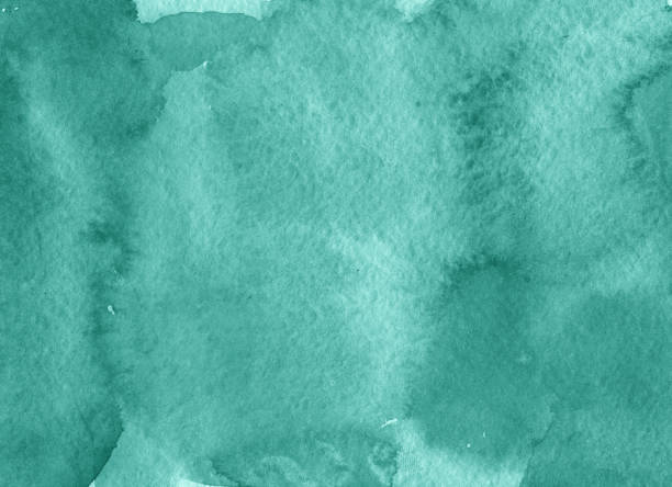 istock Abstract banner Turquoise Green Watercolor Texture Background, Hand drawn Green Overlay for Digital Paper Texture, social  media template, stories, canva 1365998084