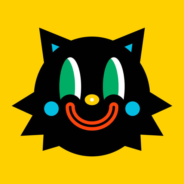 クレイジー黒猫。 - witch smiling evil bizarre点のイラスト素材／クリップアート素材／マンガ素材／アイコン素材