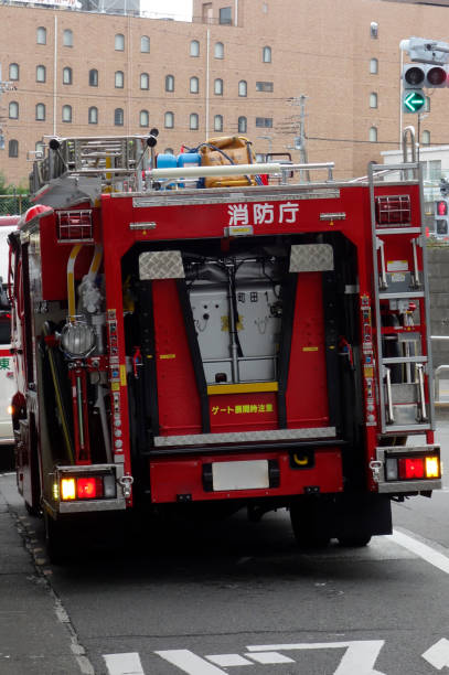 istock Fire trucks protect the safety of citizens 1366005057