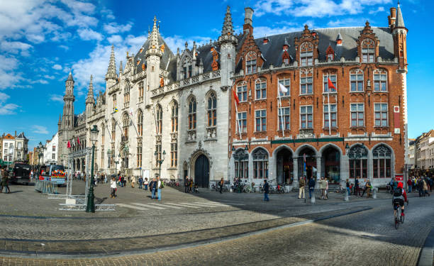 istock Burg Square in Brugge, Belgium 1366005075