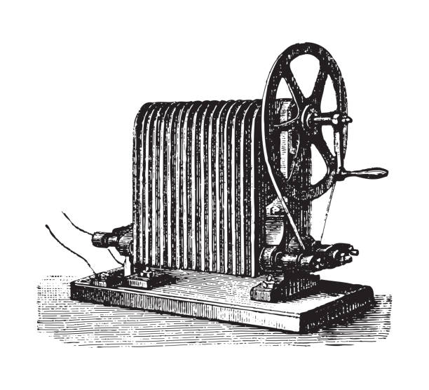 Electrical Machine Figure 90+ Science Museum Electricity Stock Illustrations, Royalty-Free Vector ...