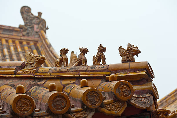 istock Imperial roof decoration, China 136601736