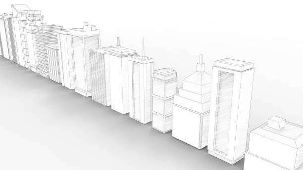 istock 3d rendering of multiple buildings isolated in white studio background 1366018902