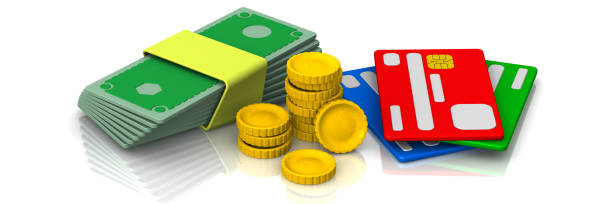 istock Coins, banknotes and credit cards 1366019233