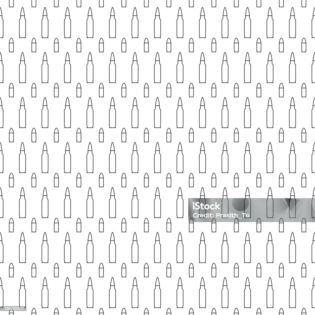 Bullet Pattern Vector Seamless Bullet Pattern Background Stock Illustration - Download Image ...