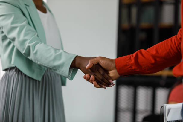 istock Business people shaking hands when meeting 1366022989