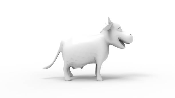 istock 3d rendering of a cartoon cow isolated in white studio background 1366025318
