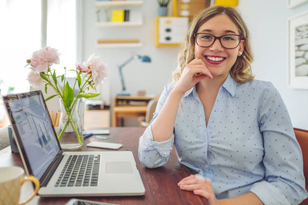 istock Young woman at home 1366025321